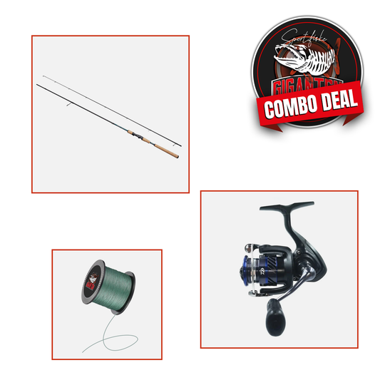 Havsöringscombo: Abu Garcia Orra Seatrout 902M 10-30g, 2-del + Daiwa Crossfire AJ LT 3000, Haspel (inkl påspolad flätlina)