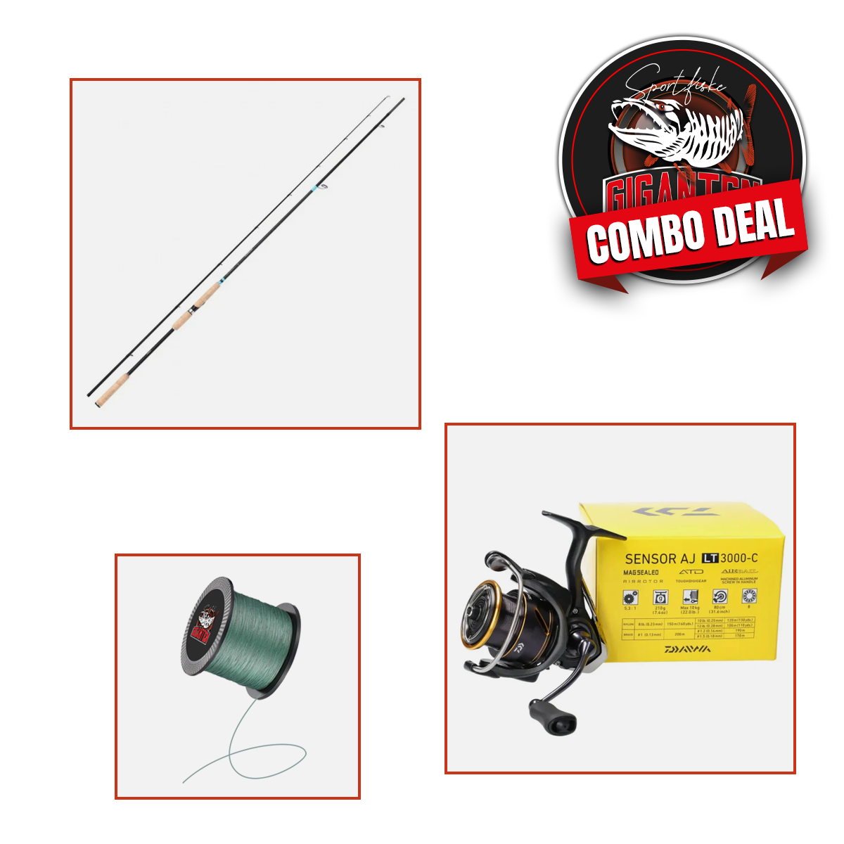 Havsöringscombo: Shimano Technium Sea Trout 10ft 10-35g, 2-del + Daiwa Sensor AJ LT 3000-C, Haspel (inkl påspolad flätlina)