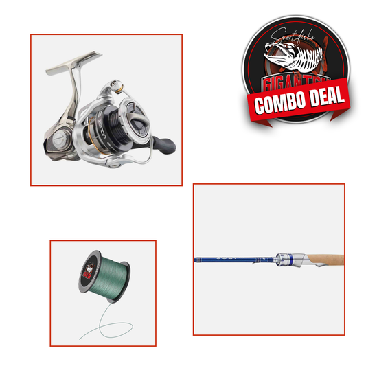 Havsöringskit: Abu Garcia Zenon 2000C + Sölv AG1 292 8-29g, Haspel (inkl påspolad flätlina)