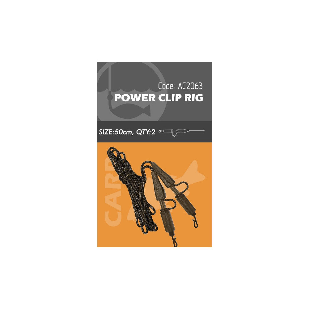 Life Orange Power Clip Rig 2-pack