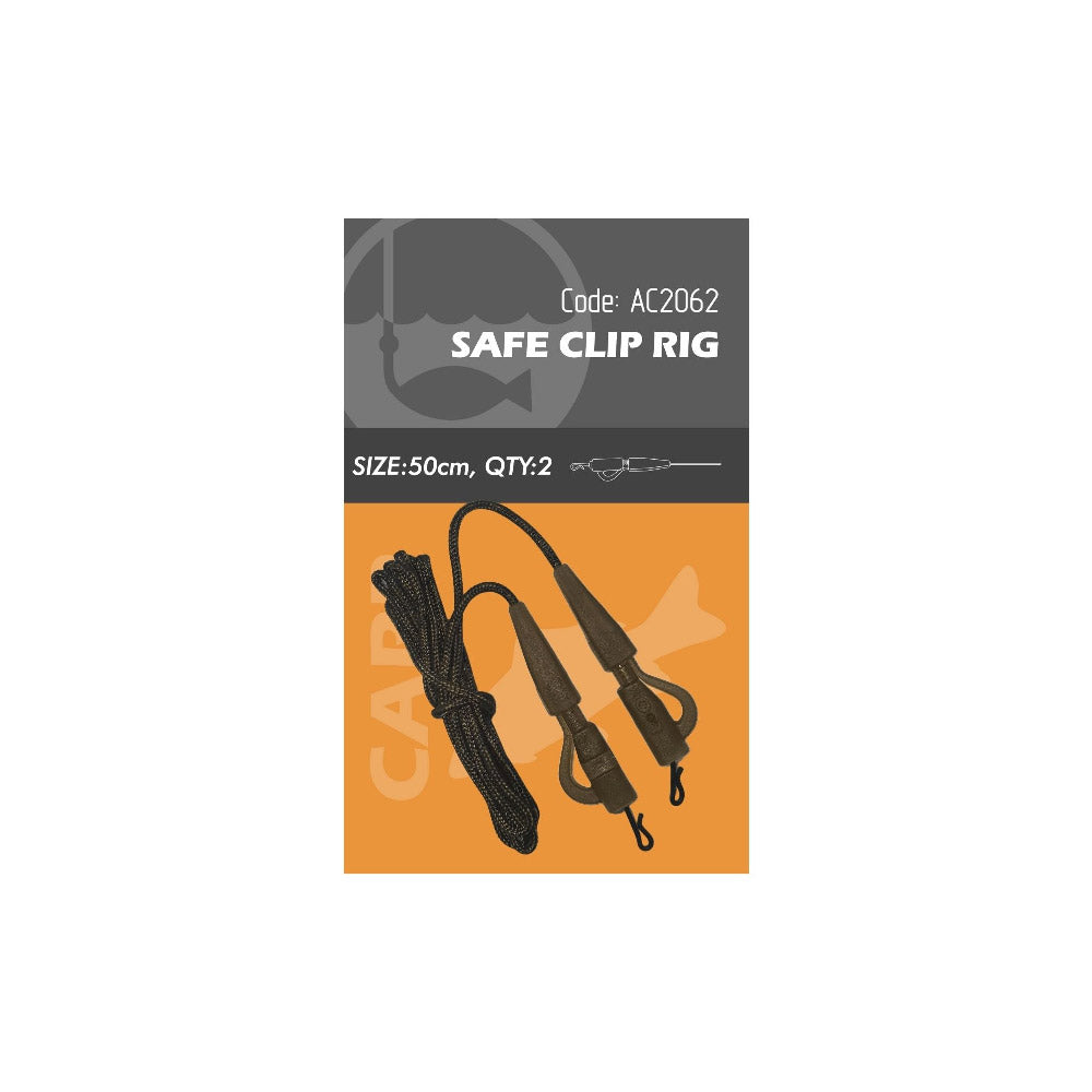 Life Orange Safe Clip Rig 2-pack