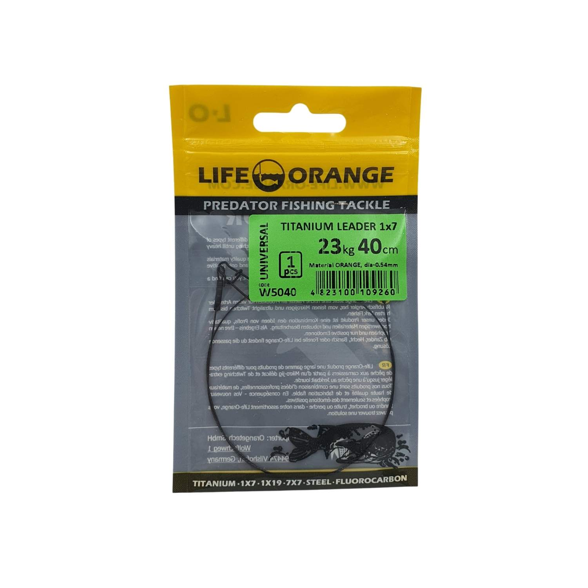 LIFE-ORANGE Leader Titanium 1x7 Tafs, 1-pack