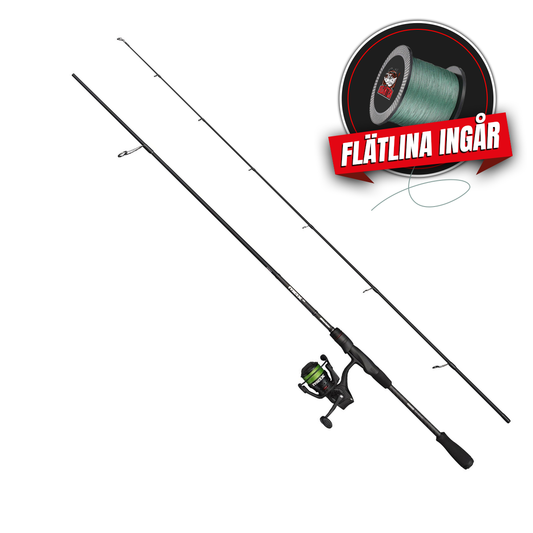 Allroundkit: Abu Garcia MAX SX 902MH 15-40g, 2-del + MAX SX 3000, Haspel (inkl påspolad flätlina)