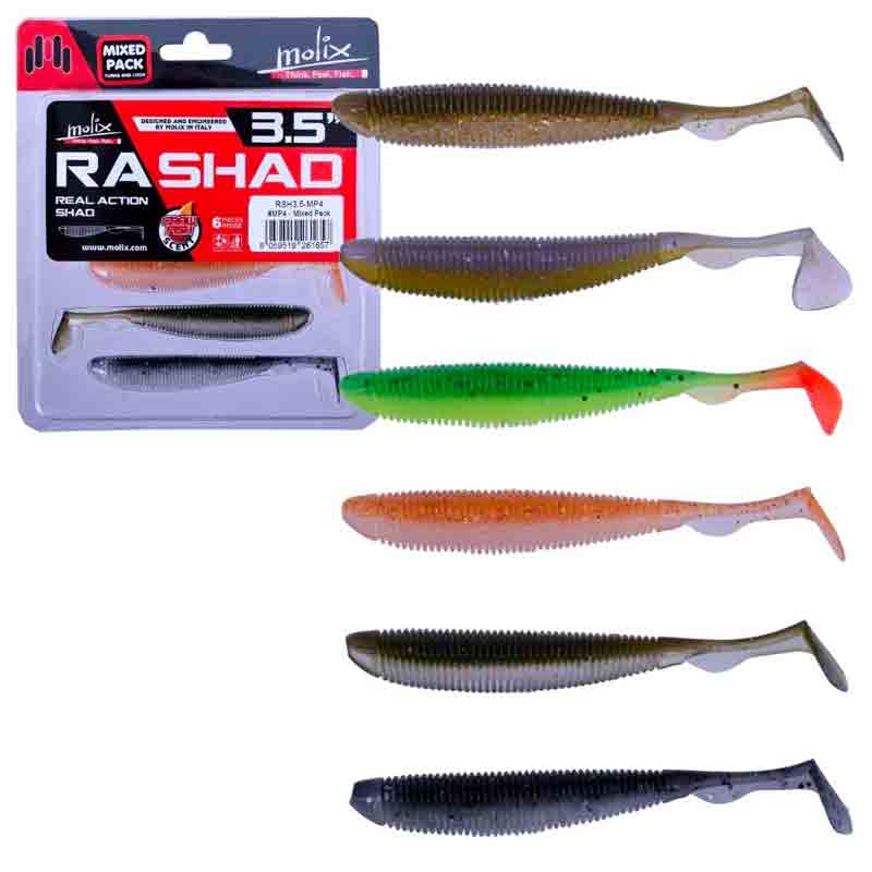 Molix RA Shad 7,6 cm, 8-pack